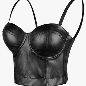 Women's black push up Bustier